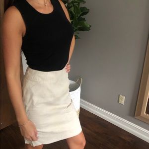 Jcrew linen pencil skirt